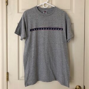Vintage Martha’s Vineyard Sailboat Graphic Tee Shirt Heather Gray Size Large